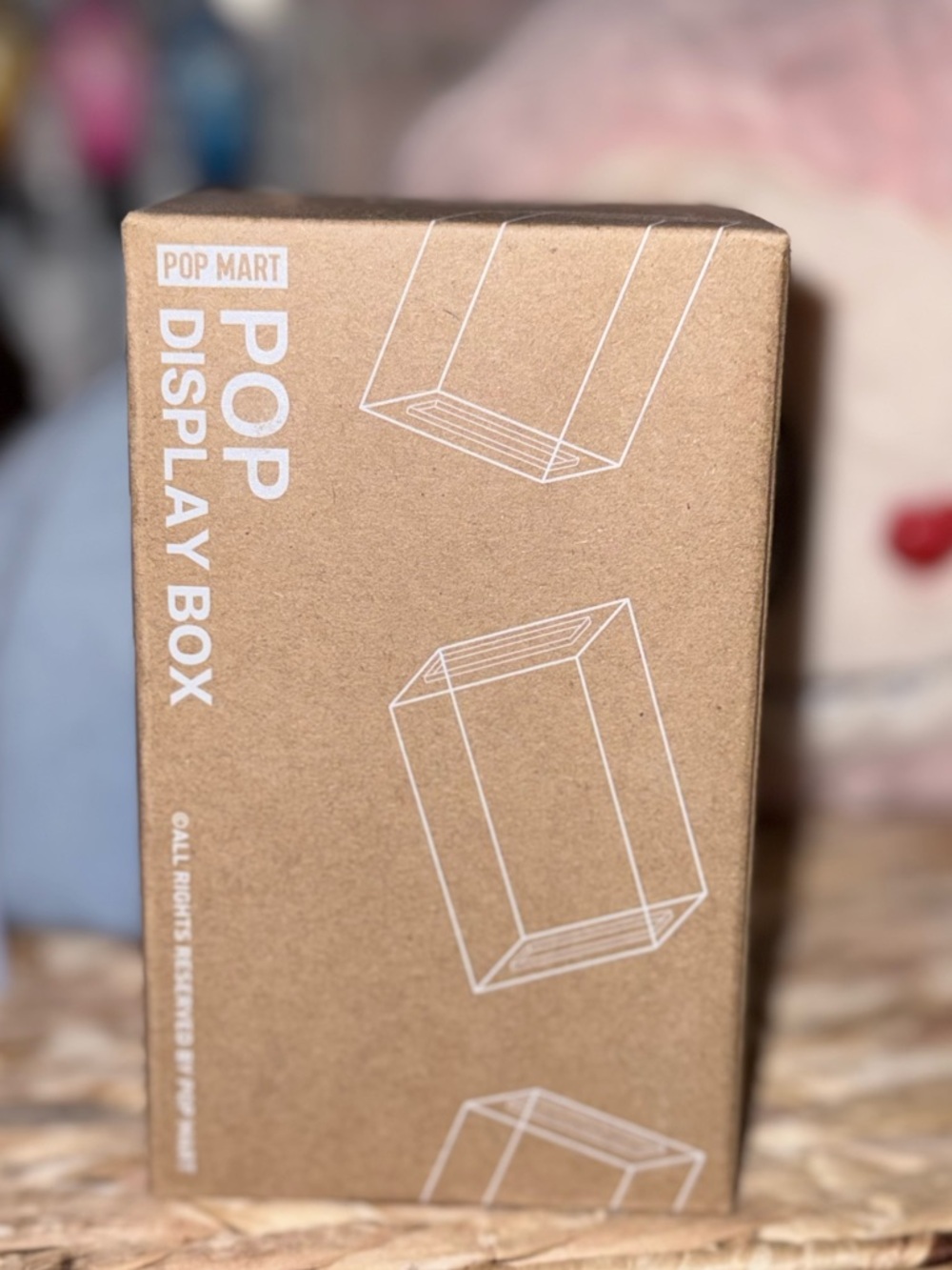 POP MART Acrylic Display Box – Clear Case w/ Base (Open Box, Unused)